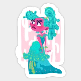 Succulent girl Sticker